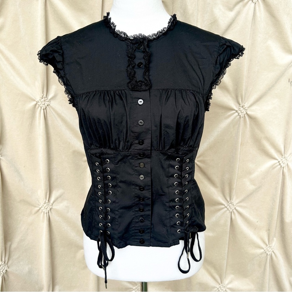❌SOLD❌ Moda International Corset Blouse